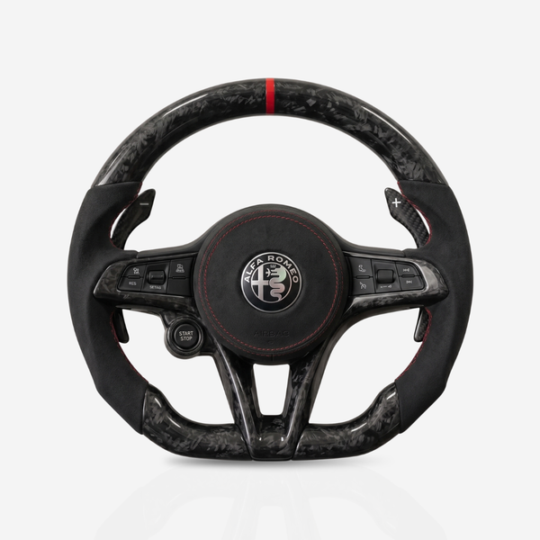Alfa Romeo Forged Carbon Fibre & Alcantara Steering Wheel — 01