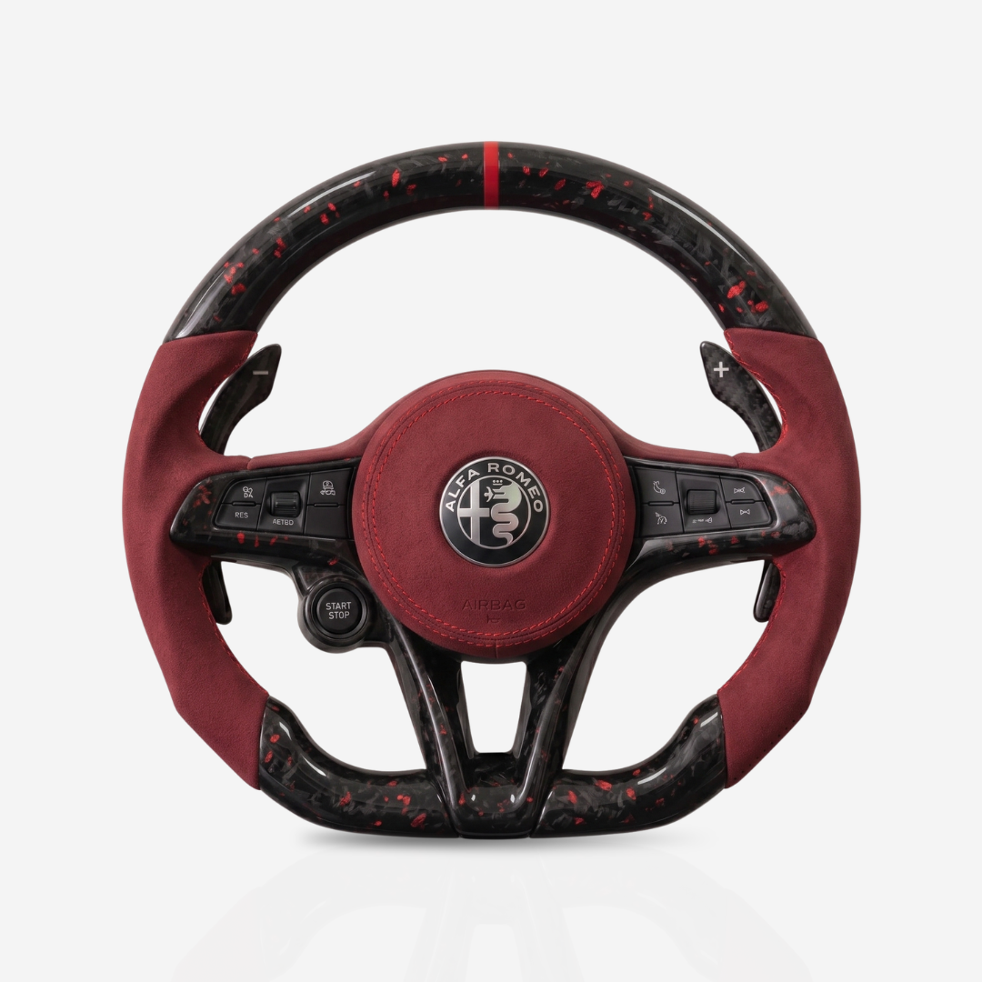 Alfa Romeo Forged Carbon Fibre & Alcantara Steering Wheel — 02