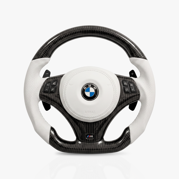 BMW Gloss Carbon Fibre & Leather Steering Wheel — 21