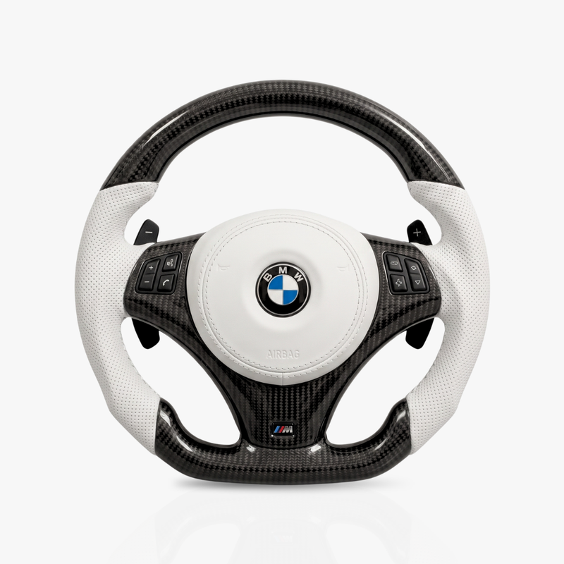 BMW Gloss Carbon Fibre & Leather Steering Wheel — 21