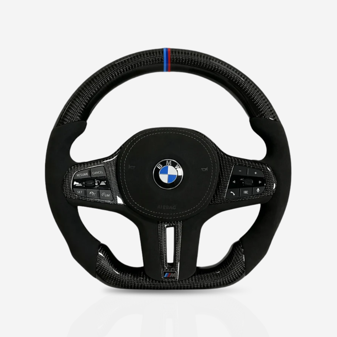BMW Gloss Carbon Fibre & Alcantara Steering Wheel — 05