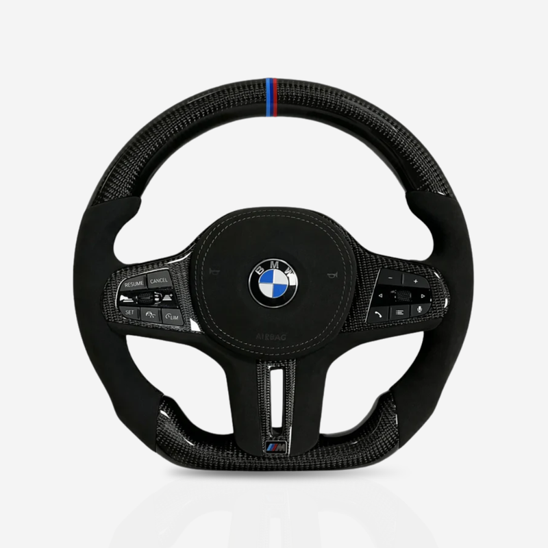 BMW Gloss Carbon Fibre & Alcantara Steering Wheel — 05