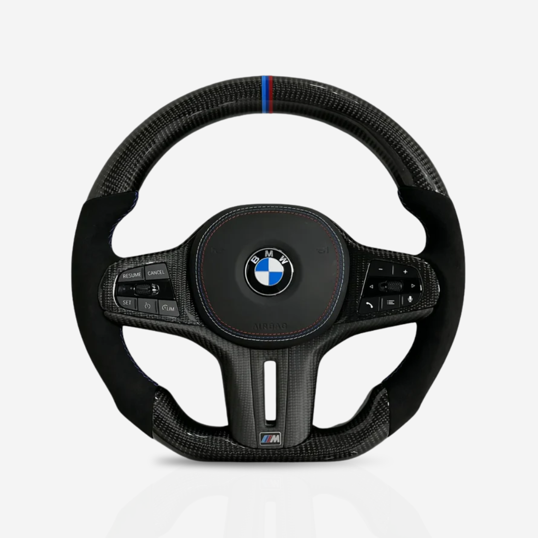 BMW Gloss Carbon Fibre & Alcantara Steering Wheel — 06