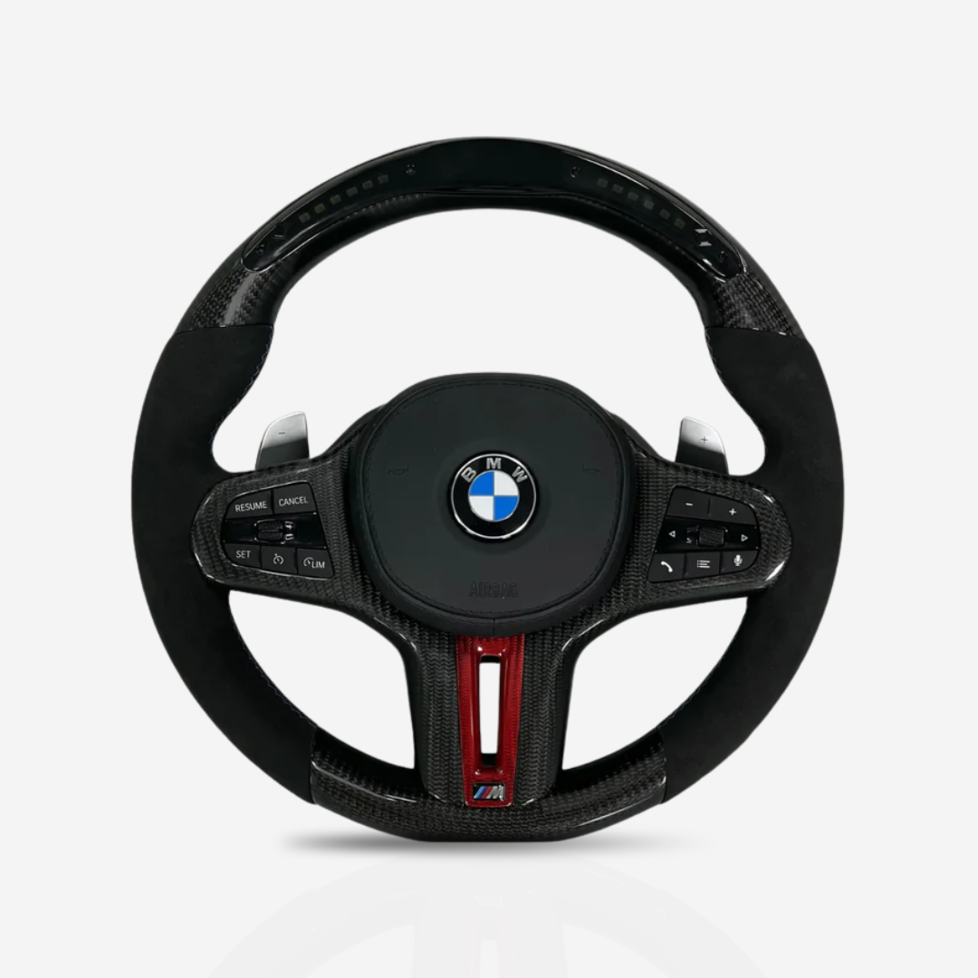 BMW Gloss Carbon Fibre & Alcantara Steering Wheel — 07