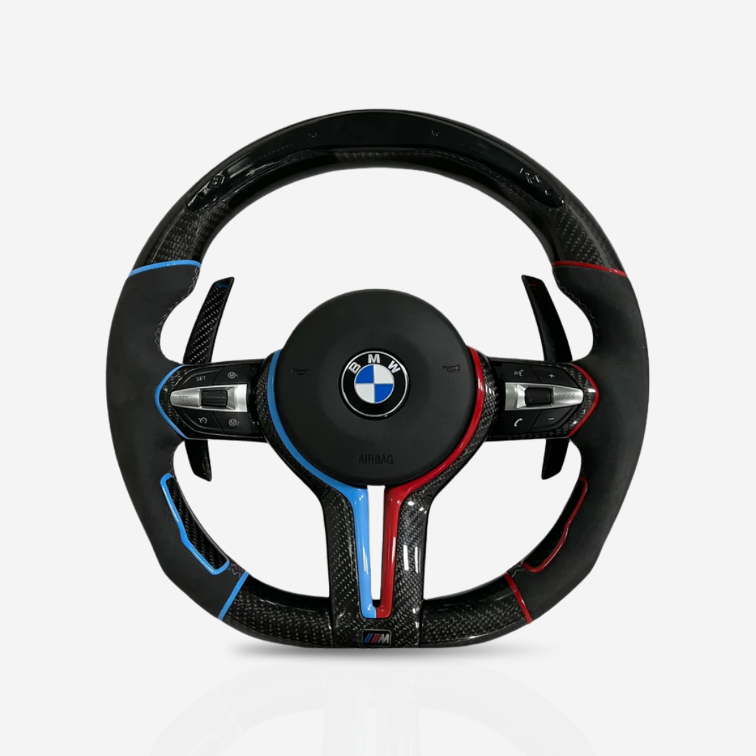 BMW Gloss Carbon Fibre & Alcantara Steering Wheel — 08