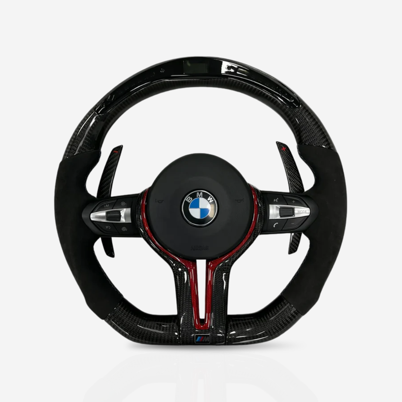 BMW Gloss Carbon Fibre & Alcantara Steering Wheel — 11