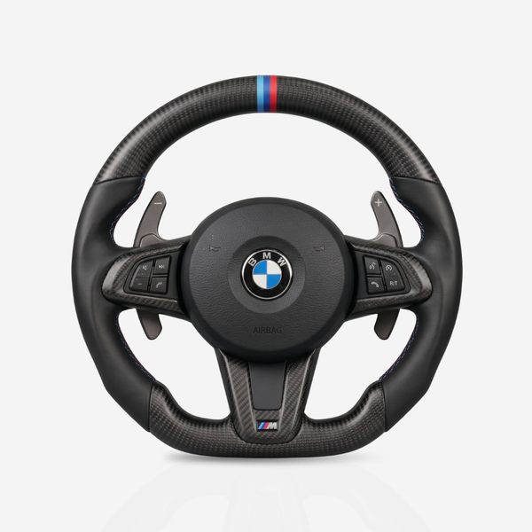 BMW Matte Carbon Fibre & Leather Steering Wheel — 16