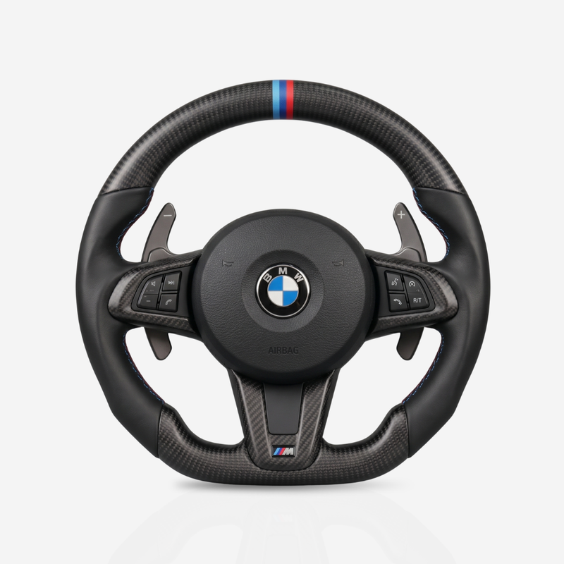 BMW Matte Carbon Fibre & Leather Steering Wheel — 16