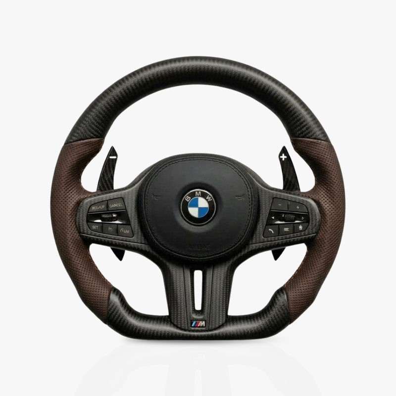 BMW Matte Carbon Fibre & Leather Steering Wheel — 23
