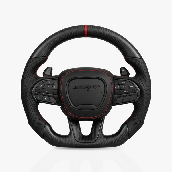 Dodge Matte Carbon Fibre & Leather Steering Wheel — 06