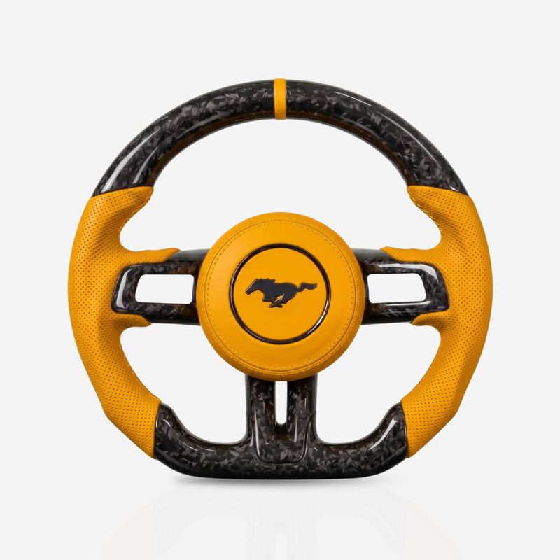 Ford Mustang Forged Carbon Fibre & Leather Steering Wheel — 19