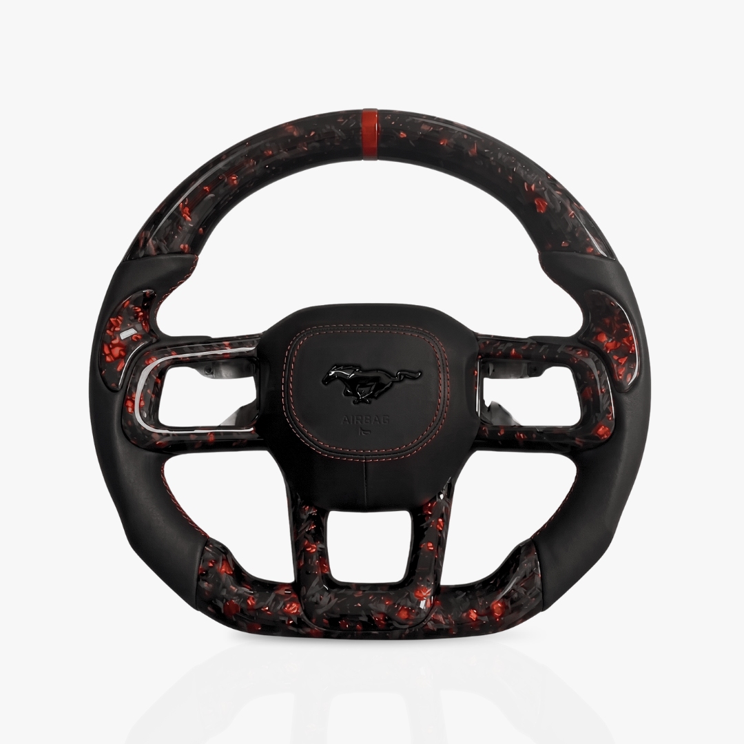 Ford Mustang Forged Carbon Fibre & Leather Steering Wheel — 29