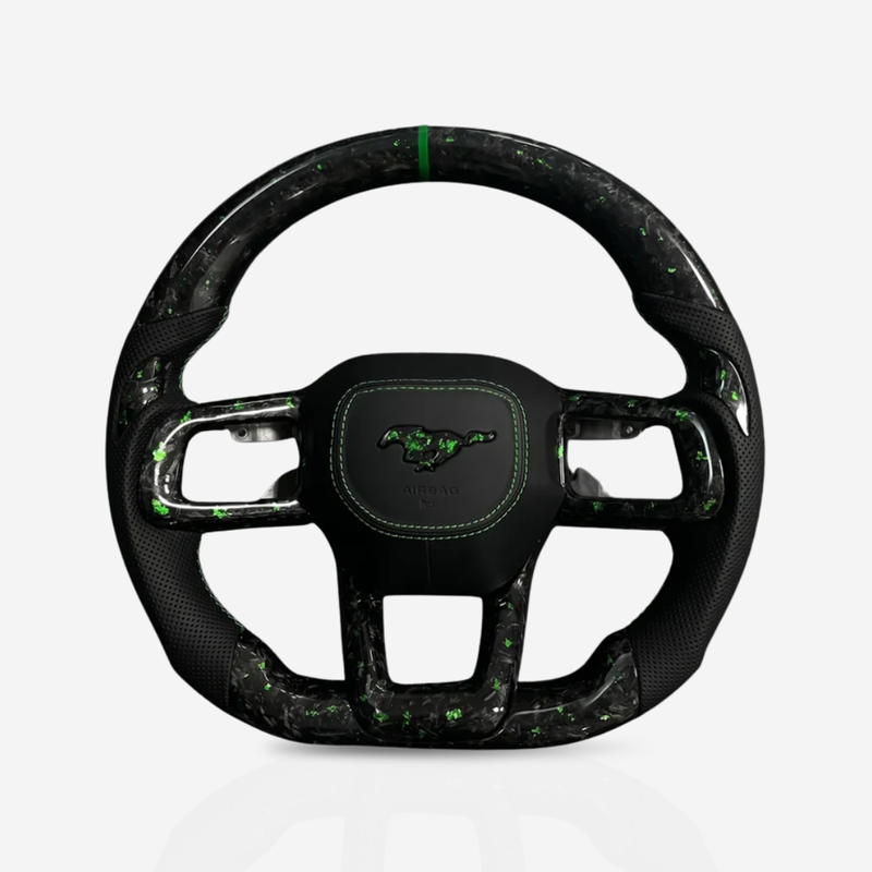 Ford Mustang Forged Carbon Fibre & Leather Steering Wheel — 02