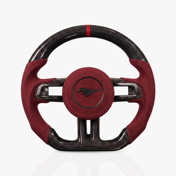 Ford Mustang Gloss Carbon Fibre & Alcantara Steering Wheel — 26