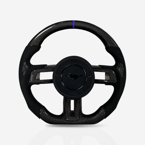 Ford Mustang Gloss Carbon Fibre & Alcantara Steering Wheel — 11