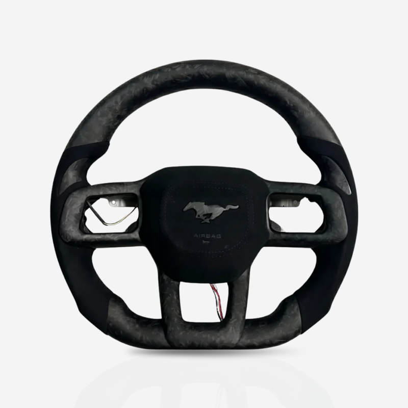 Ford Mustang Matte Forged Carbon Fibre & Alcantara Steering Wheel — 04