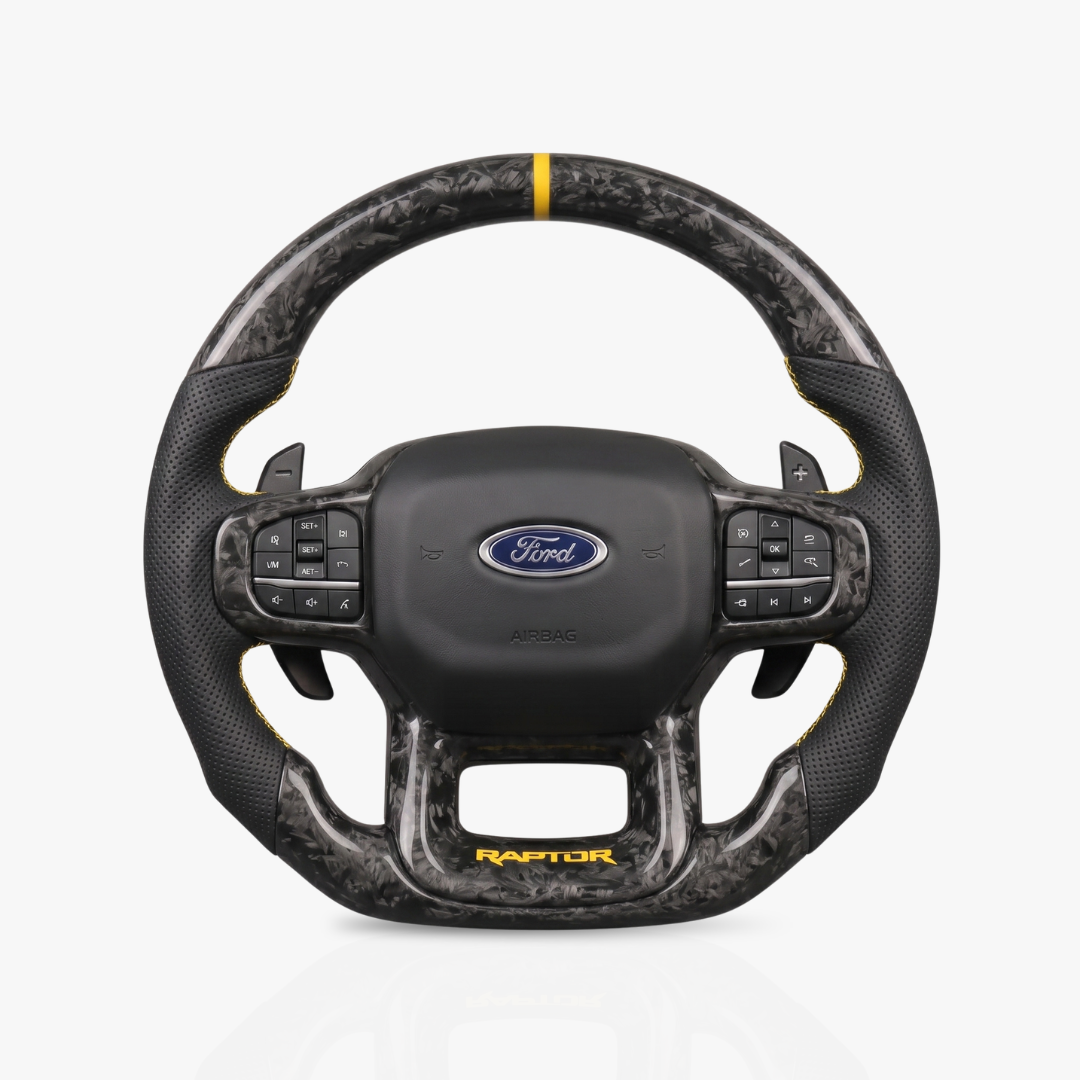 Ford Ranger Raptor Forged Carbon Fibre & Leather Steering Wheel — 23