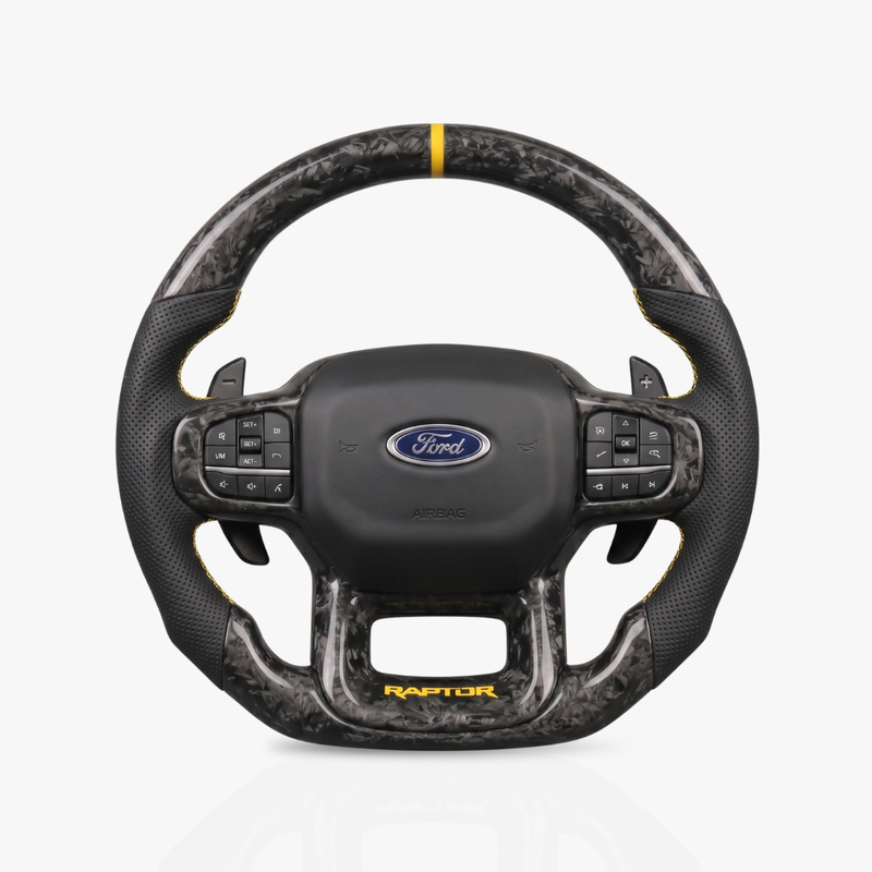 Ford Ranger Raptor Forged Carbon Fibre & Leather Steering Wheel — 23