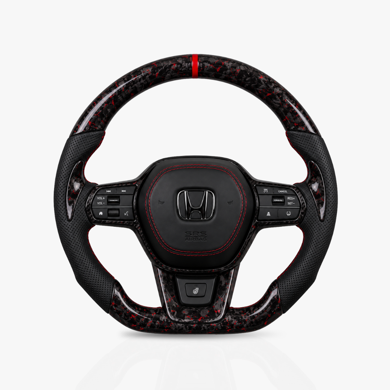 Honda Forged Carbon Fibre & Leather Steering Wheel — 09