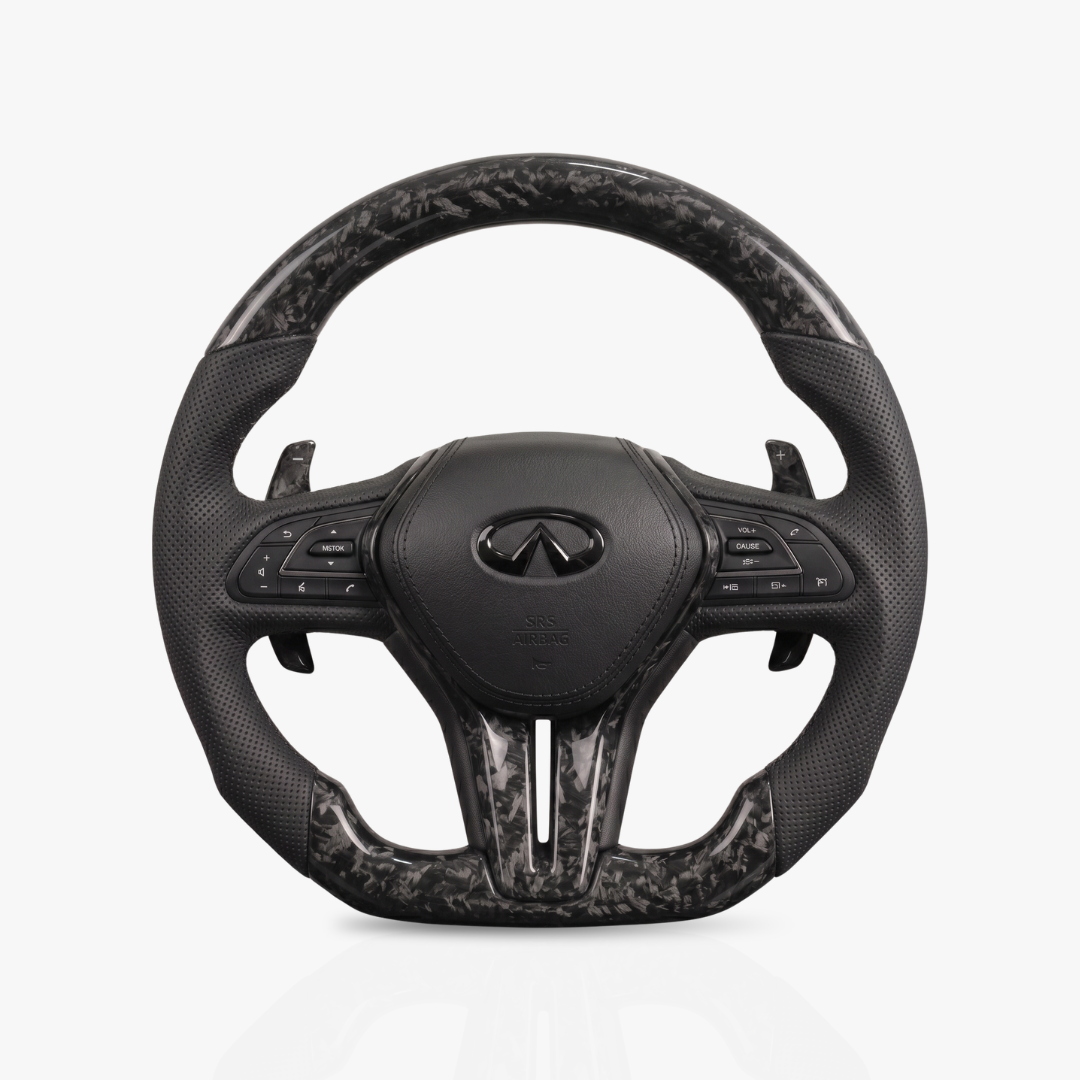 Infiniti Forged Carbon Fibre & Leather Steering Wheel — 06
