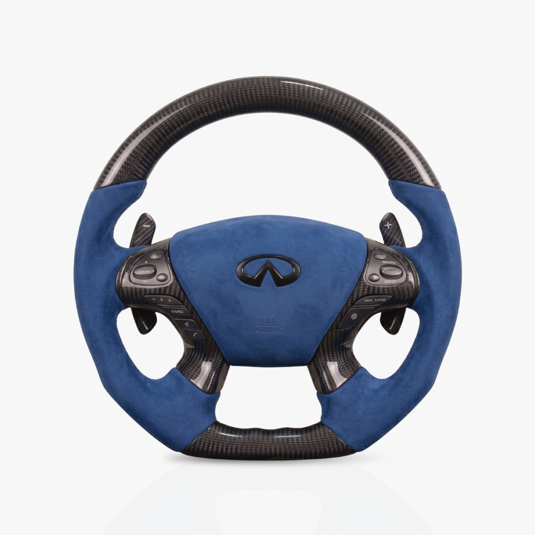 Infiniti Gloss Carbon Fibre & Alcantara Steering Wheel — 08