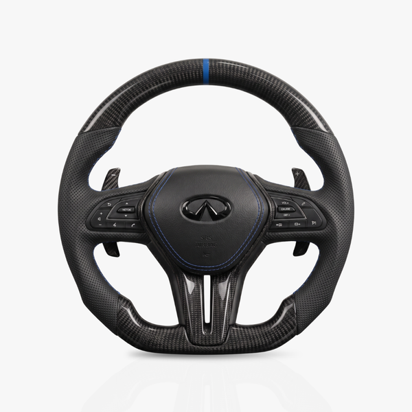 Infiniti Gloss Carbon Fibre & Leather Steering Wheel — 05