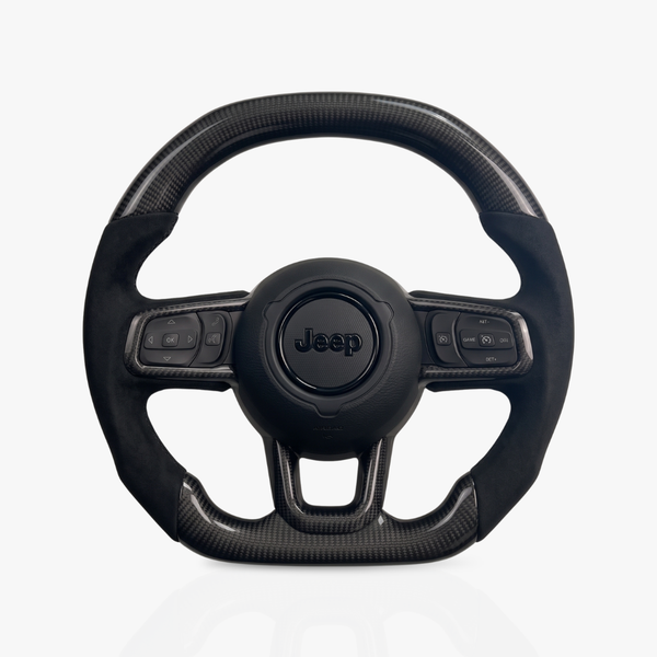 Jeep Gloss Carbon Fibre & Alcantara Steering Wheel — 05