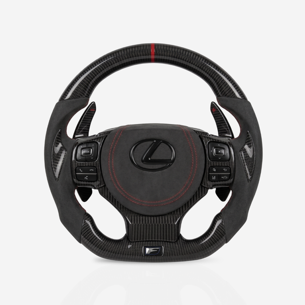 Lexus F-Sport Gloss Carbon Fibre & Alcantara Steering Wheel — 03