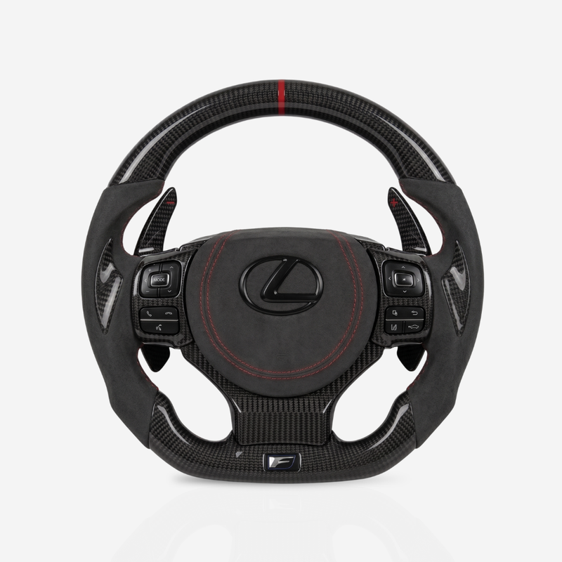 Lexus F-Sport Gloss Carbon Fibre & Alcantara Steering Wheel — 03