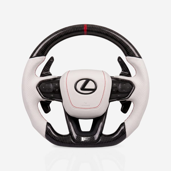 Lexus F-Sport Gloss Carbon Fibre & Leather Steering Wheel — 02