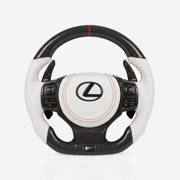 Lexus F-Sport Gloss Carbon Fibre & Leather Steering Wheel — 04