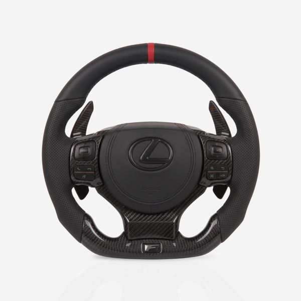 Lexus F-Sport Gloss Carbon Fibre & Leather Steering Wheel — 07