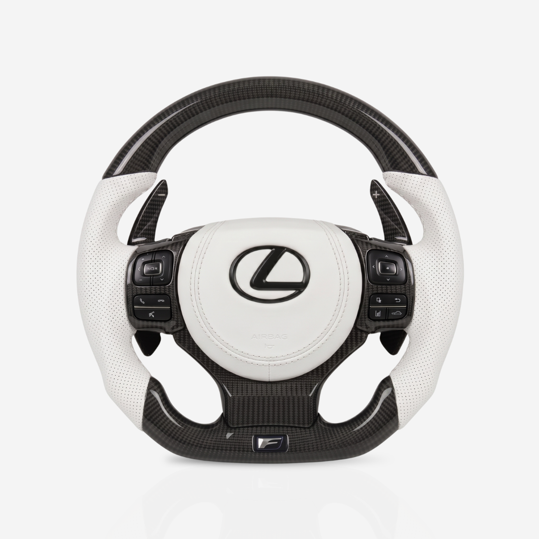 Lexus F-Sport Gloss Carbon Fibre & Leather Steering Wheel — 08