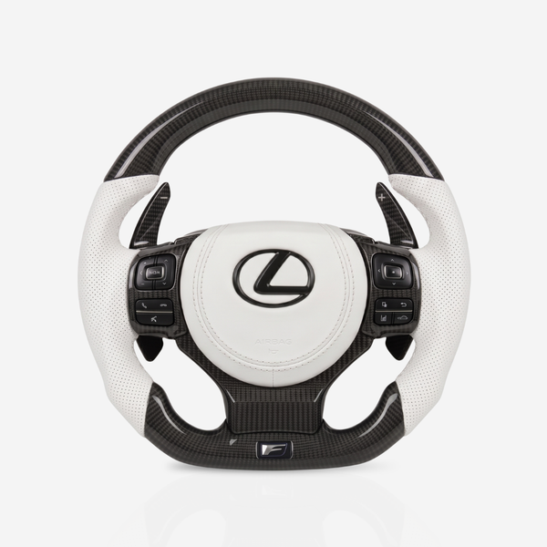 Lexus F-Sport Gloss Carbon Fibre & Leather Steering Wheel — 08