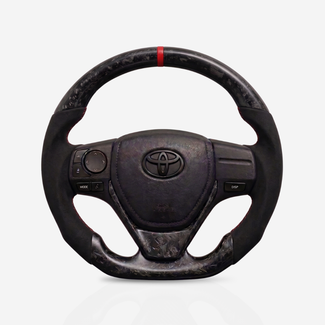 Toyota Corolla Matte Forged Carbon Fibre & Alcantara Steering Wheel — 22
