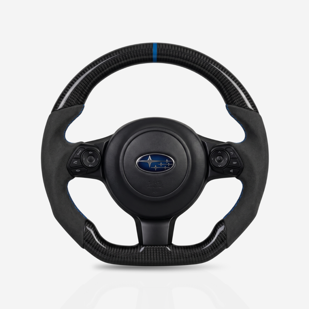 Subaru BRZ Gloss Carbon Fibre & Alcantara Steering Wheel — 01