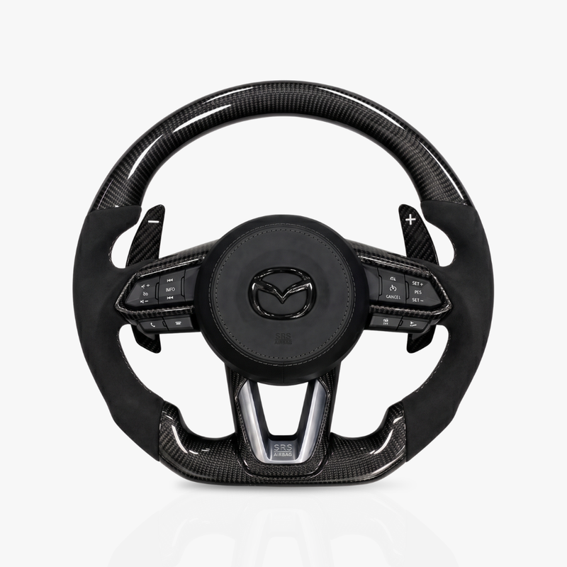 Mazda Gloss Carbon Fibre & Alcantara Steering Wheel — 05