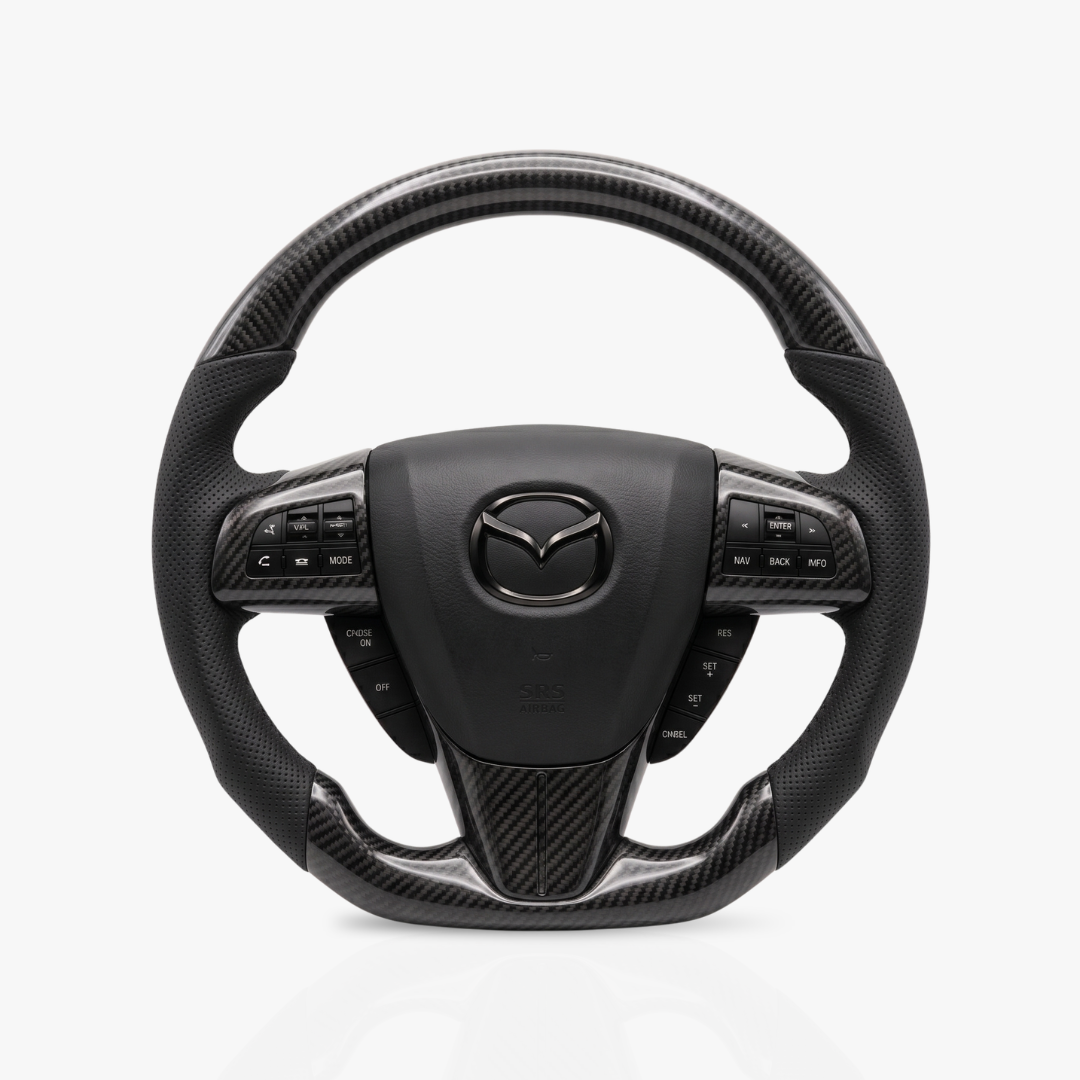 Mazda Gloss Carbon Fibre & Leather Steering Wheel — 10