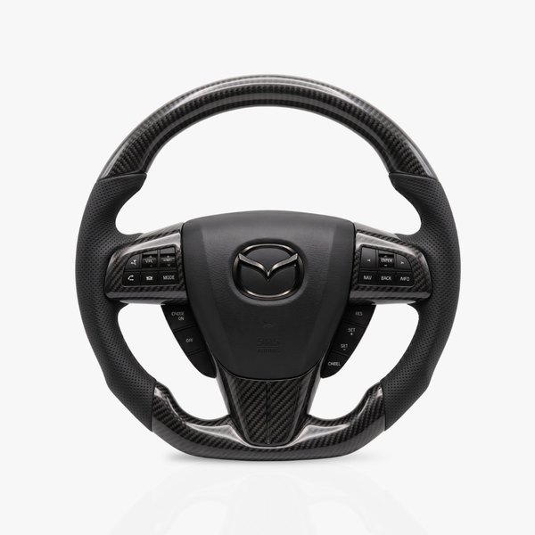 Mazda Gloss Carbon Fibre & Leather Steering Wheel — 10