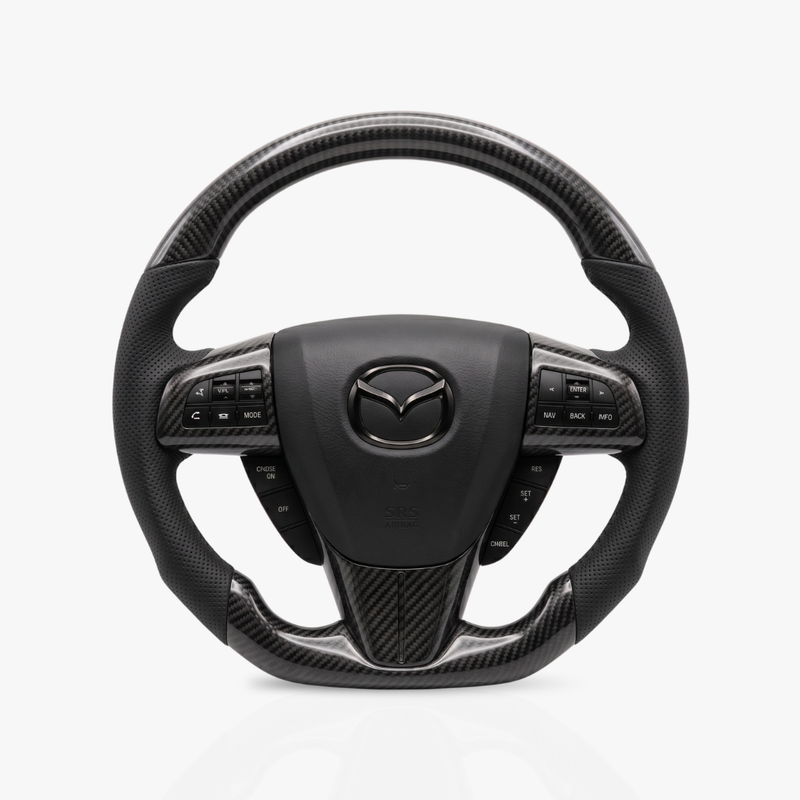 Mazda Gloss Carbon Fibre & Leather Steering Wheel — 10