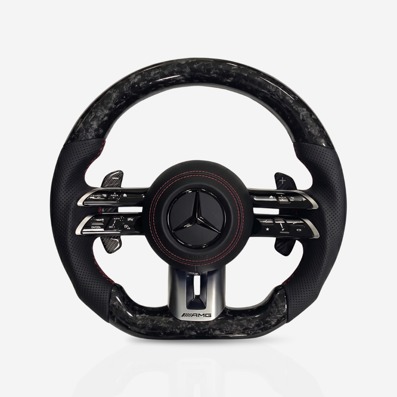 Mercedes-Benz AMG Forged Carbon Fibre & Leather Steering Wheel — 12
