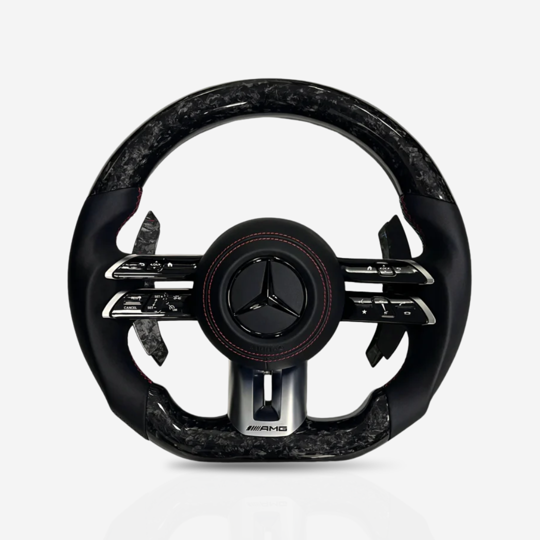 Mercedes-Benz AMG Forged Carbon Fibre & Leather Steering Wheel — 12
