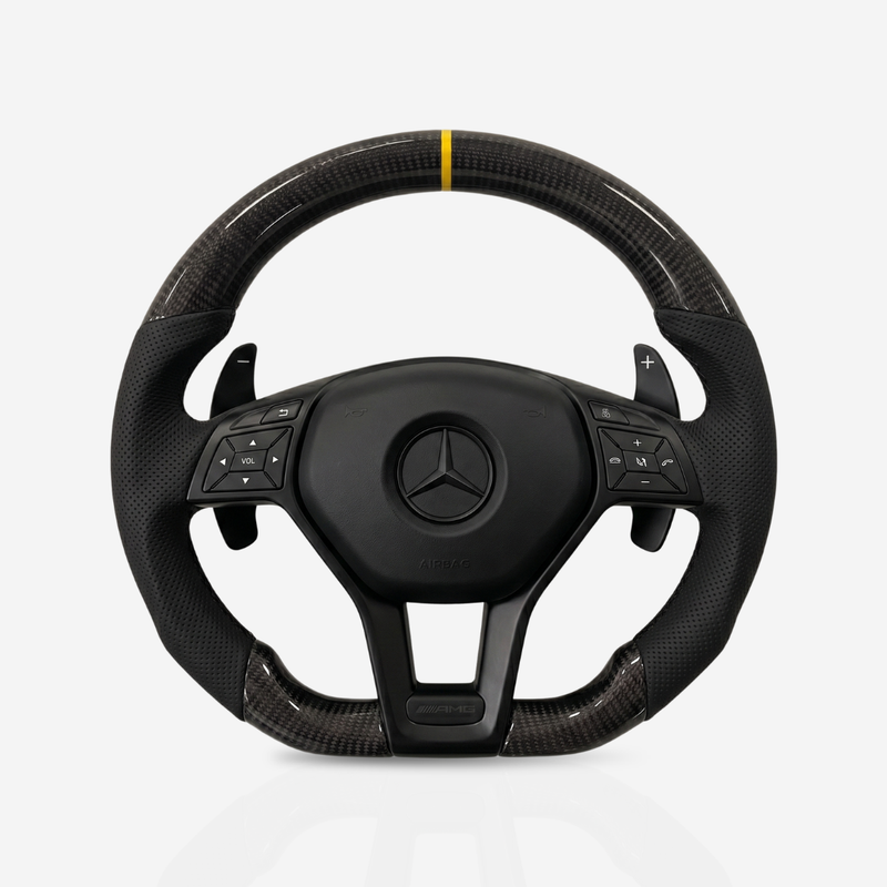 Mercedes-Benz AMG Gloss Carbon Fibre & Leather Steering Wheel — 39