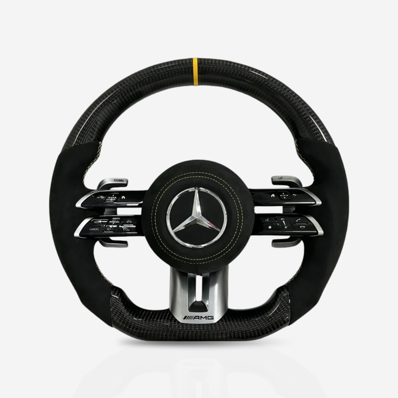 Mercedes-Benz AMG Gloss Carbon Fibre & Alcantara Steering Wheel — 07