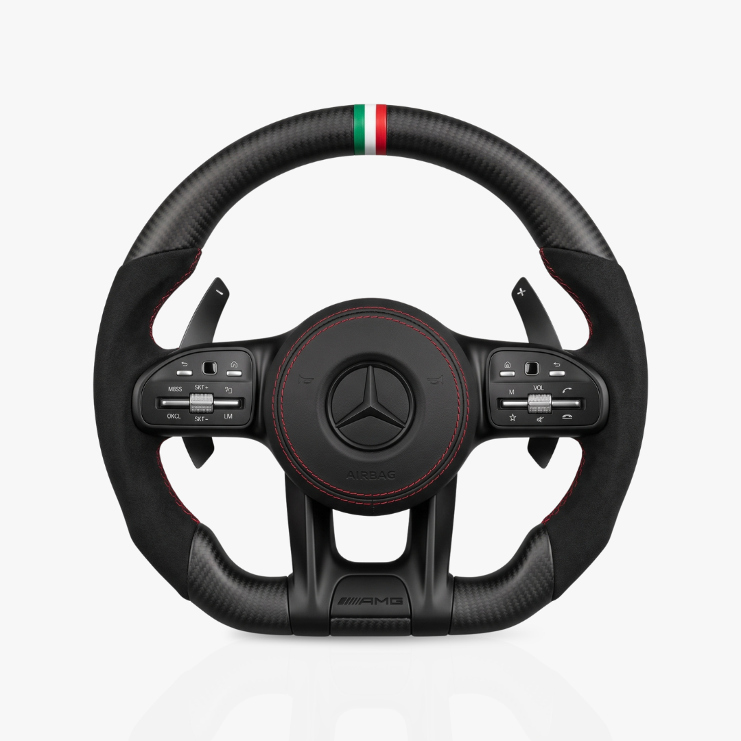 Mercedes-Benz AMG Matte Carbon Fibre & Alcantara Steering Wheel — 47