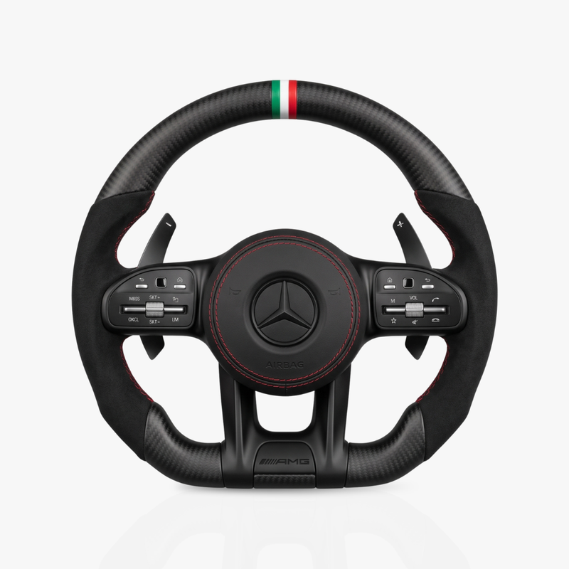 Mercedes-Benz AMG Matte Carbon Fibre & Alcantara Steering Wheel — 47