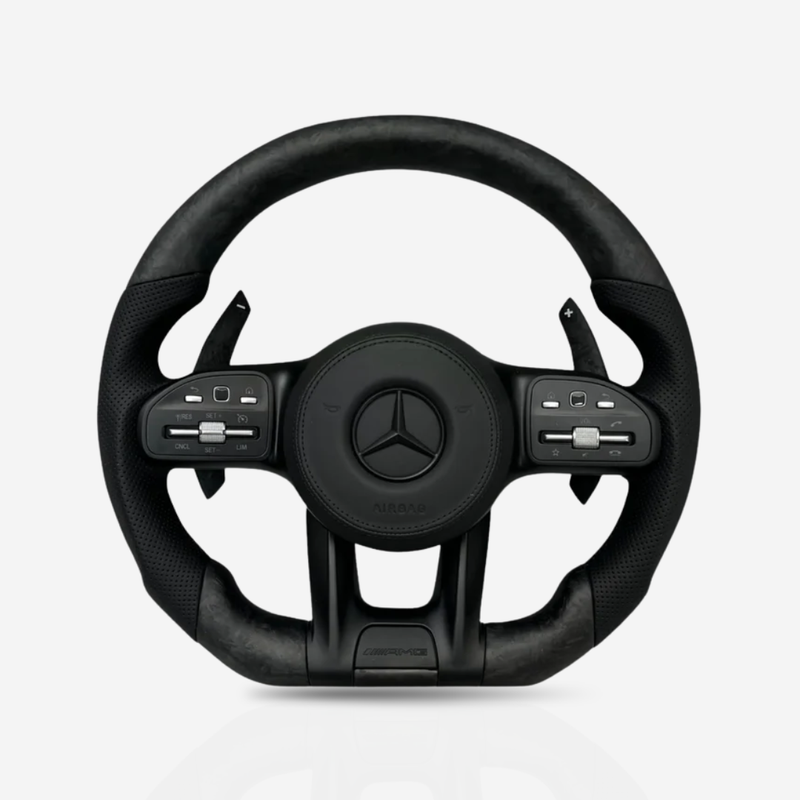 Mercedes-Benz AMG Matte Forged Carbon Fibre & Leather Steering Wheel — 25