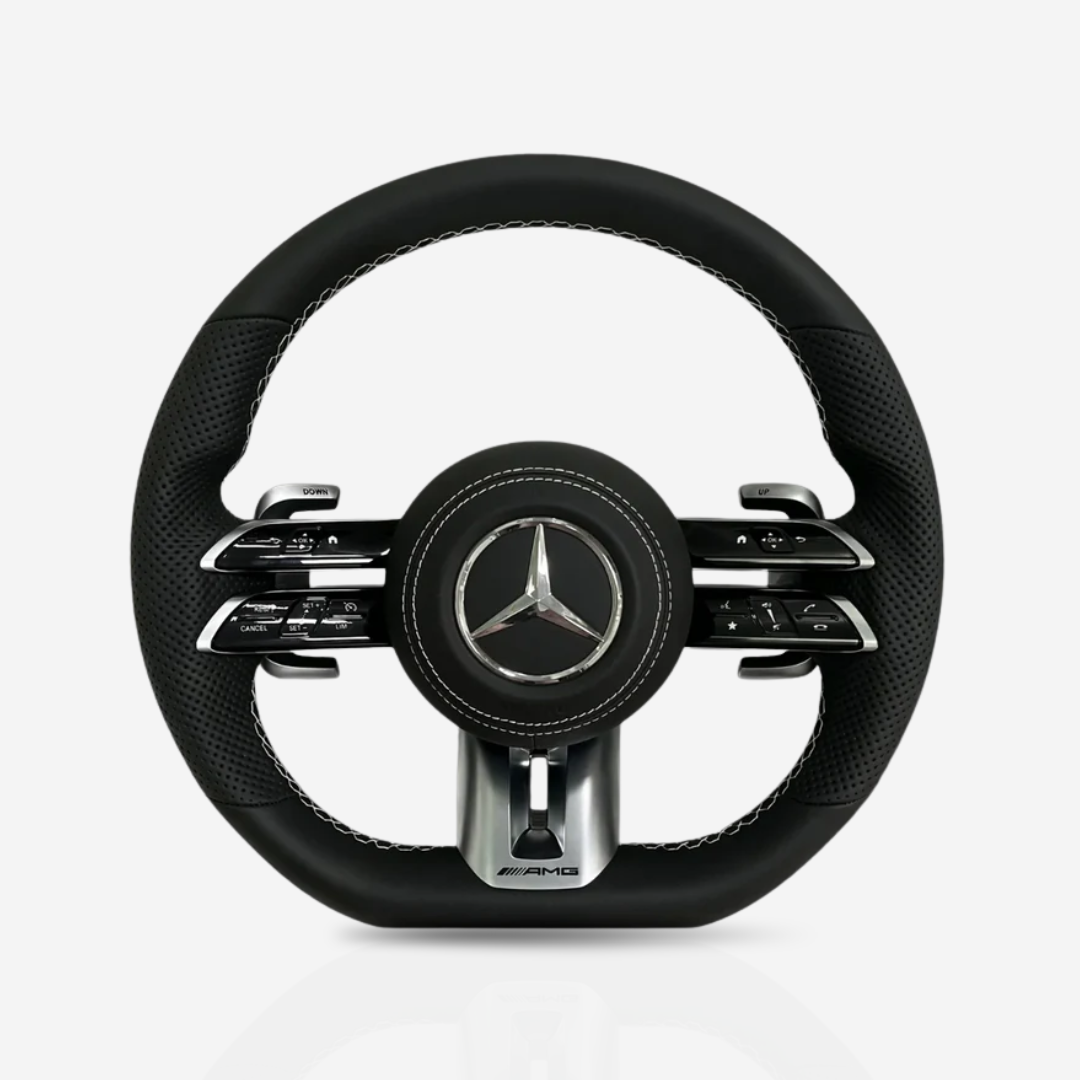 Mercedes-Benz AMG Mixed Leather Steering Wheel — 17
