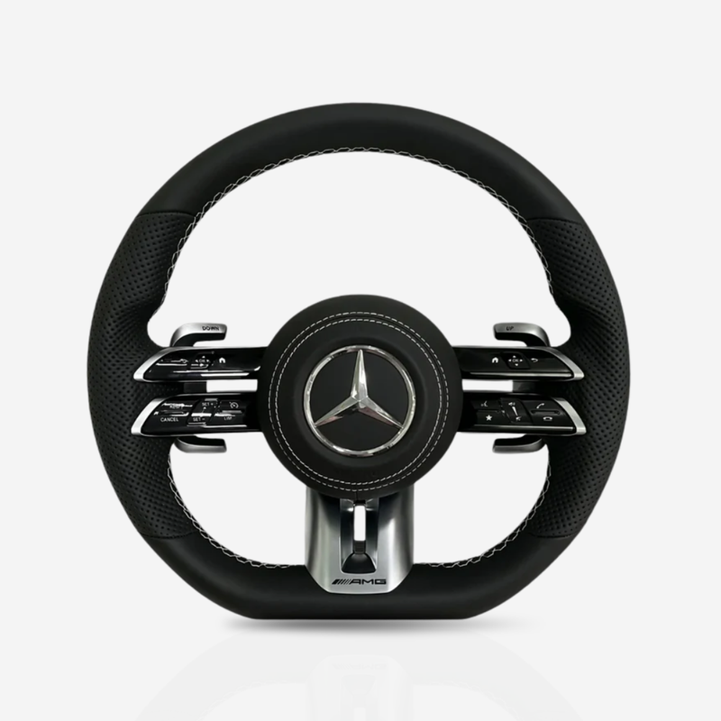 Mercedes-Benz AMG Mixed Leather Steering Wheel — 17