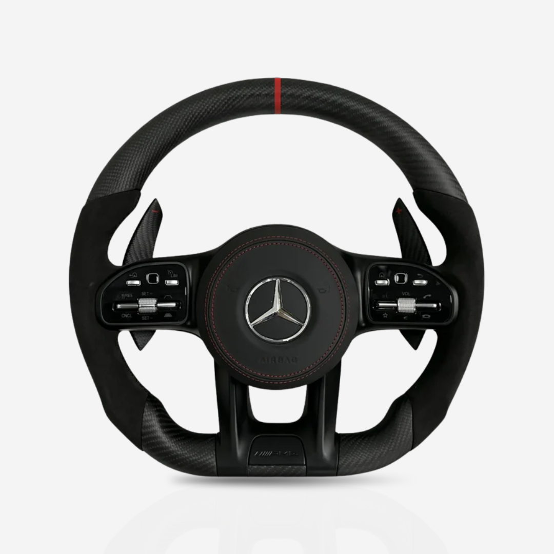 Mercedes-Benz AMG Matte Carbon Fibre & Alcantara Steering Wheel — 26